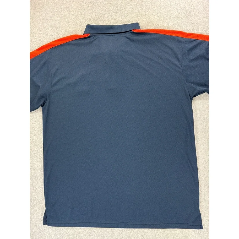 Houston Astros MLB Stitched Logo Baseball Polo Shirt (Men's 2XL Tall) Blue